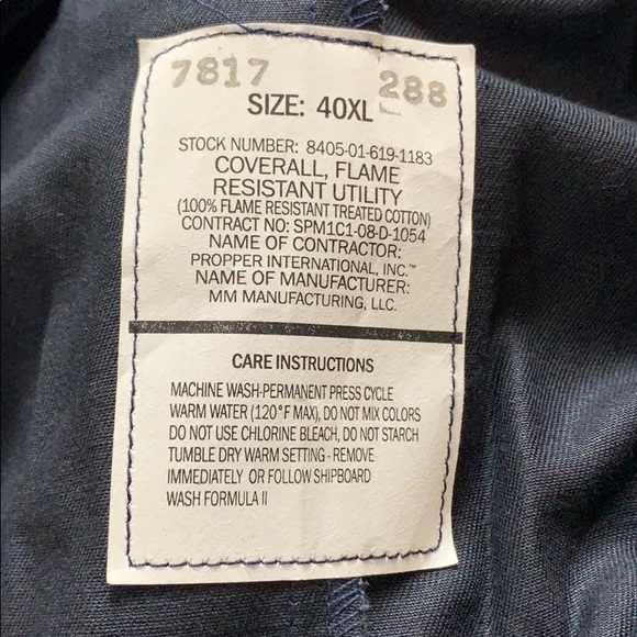 COVERALL FLAME RESISTANT UTILITY - Picture 2 of 5